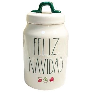 Rae Dunn “FELIZ NAVIDAD” Cannister